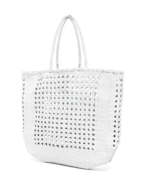 DRAGON DIFFUSION NS Cannage tote bag - White