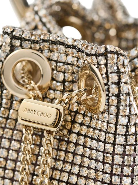 Jimmy Choo micro Bon Bon bucket bag - Gold