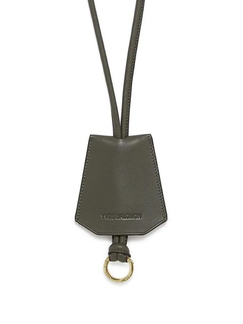 Yves Salomon leather keyring - Grey - zdjęcie produktu nr 1