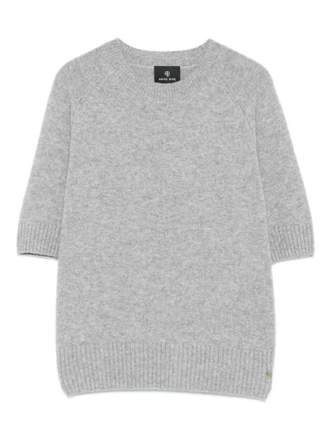 ANINE BING short-sleeve cashmere sweater - Grey - zdjęcie produktu nr 1