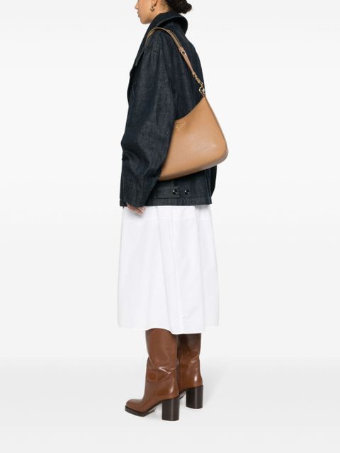 Prada logo-embossed leather shoulder bag - Brown - zdjęcie produktu nr 2