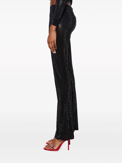 Alexander Wang metallic-threading bootcut trousers - Black - zdjęcie produktu nr 2