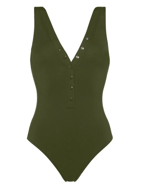 ERES Icône V-neck swimsuit - Green - zdjęcie produktu nr 1