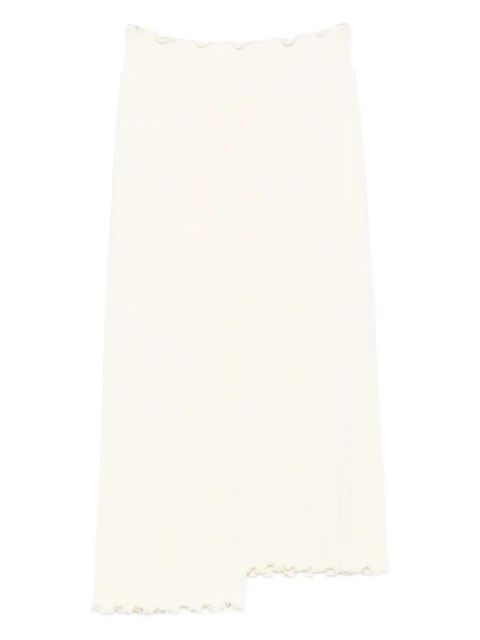 Jil Sander asymmetric midi skirt - Neutrals - zdjęcie produktu nr 1