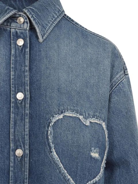Moschino heart-detail shirt - Blue