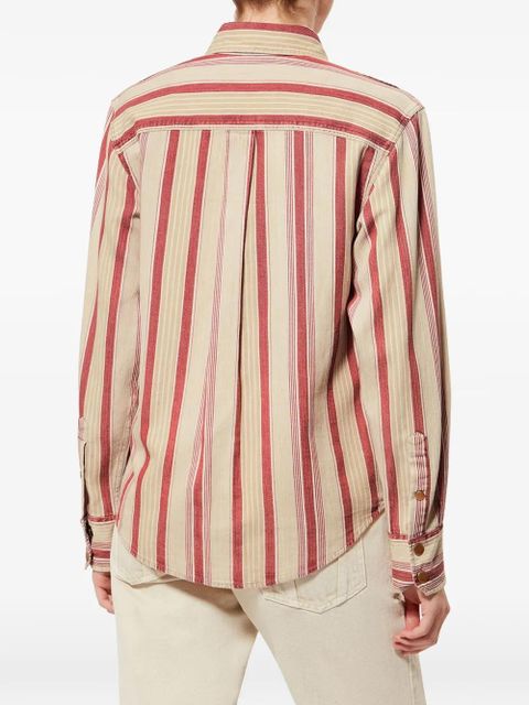 MARANT ÉTOILE GELVA striped shirt - Red