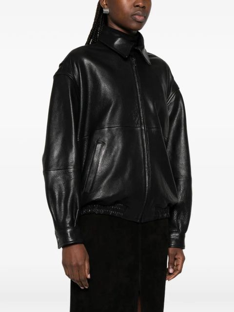 Nour Hammour Doran leather jacket - Black