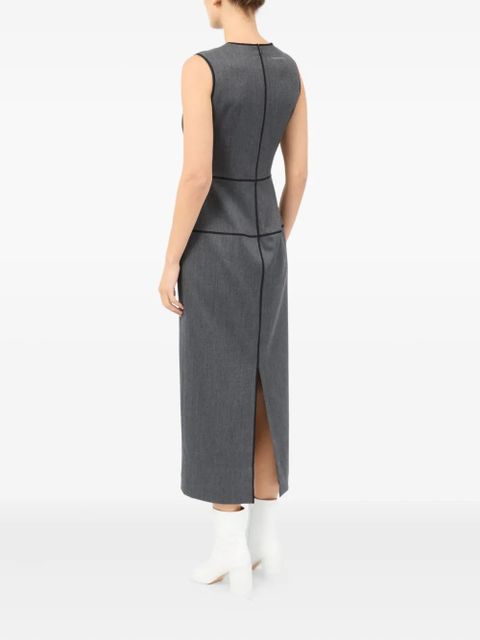 MM6 Maison Margiela panelled sleeveless dress - Grey