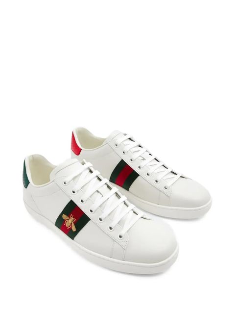 Gucci bee-detail sneakers - White
