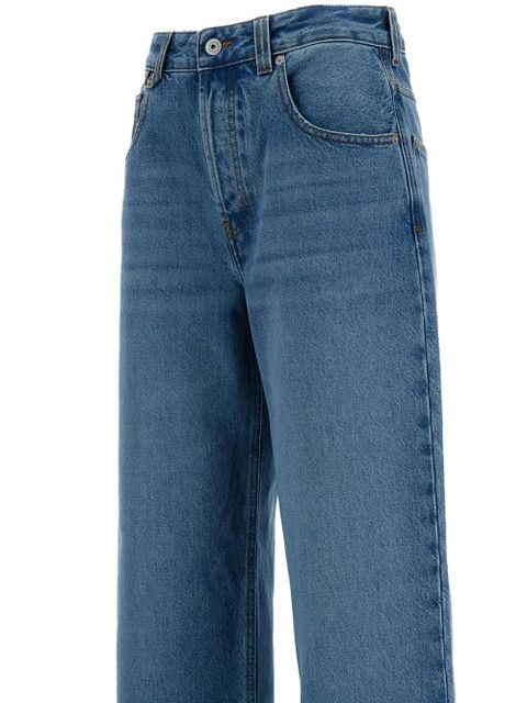 Jacquemus five-pocket wide-leg denim jeans - Blue