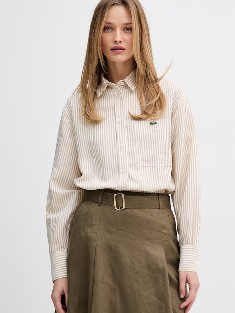 Lacoste koszula damska z lnem - zdjęcie produktu nr 1