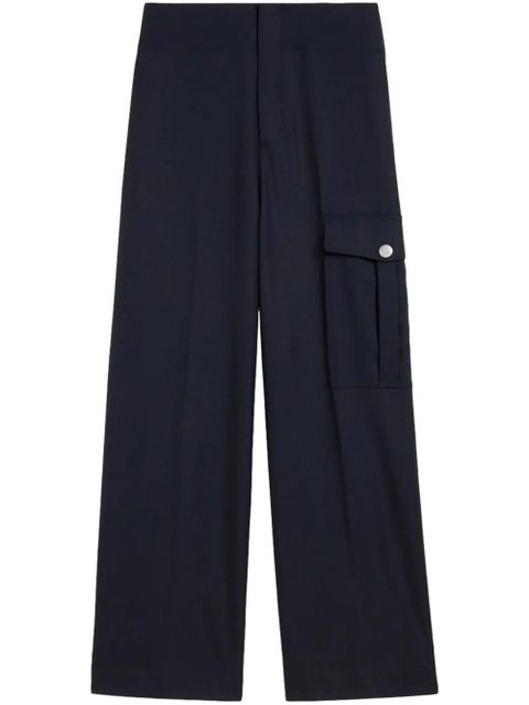 AMI Paris straight fit cargo trousers - Blue - zdjęcie produktu nr 1
