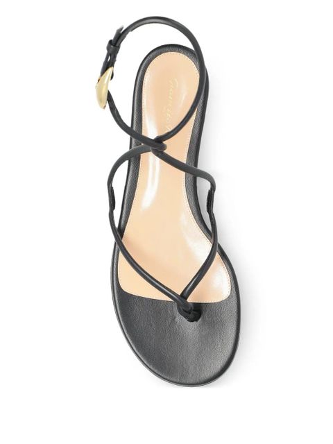 Gianvito Rossi strap-details flat sandals - Black
