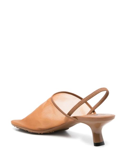 LOEWE 50mm Petal pumps - Brown
