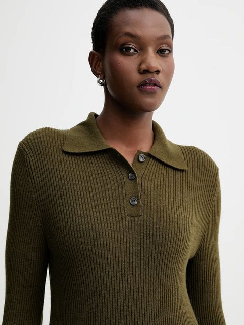 Marc O'Polo sukienka z dodatkiem wełny