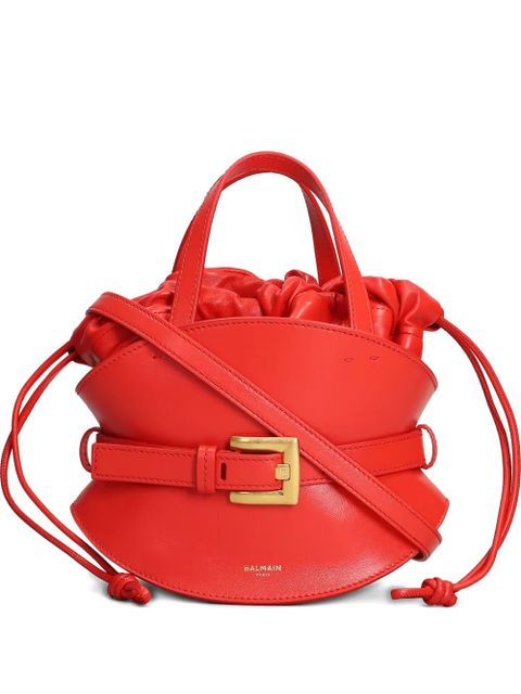 Balmain buckled drawstring tote bag - Red - zdjęcie produktu nr 2
