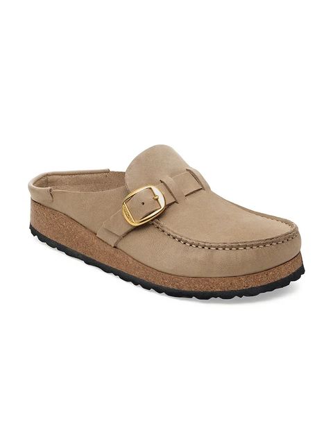 Birkenstock klapki mules damskie zamszowe Buckley - zdjęcie produktu nr 1