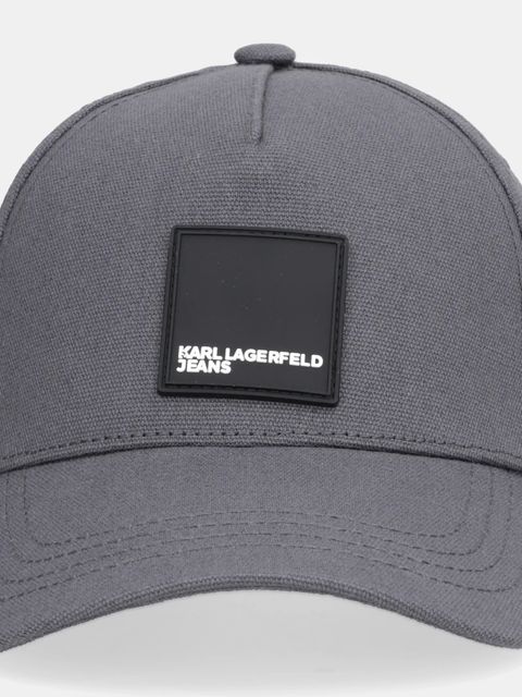 Karl Lagerfeld Jeans czapka z daszkiem bawełniana - zdjęcie produktu nr 1