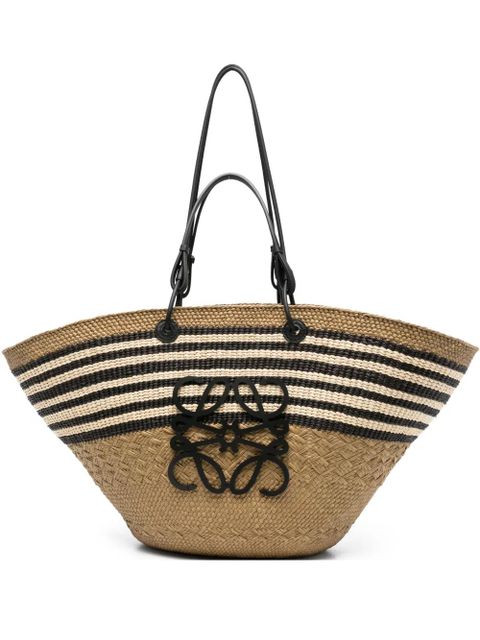 LOEWE large Anagram basket bag - Green - zdjęcie produktu nr 1