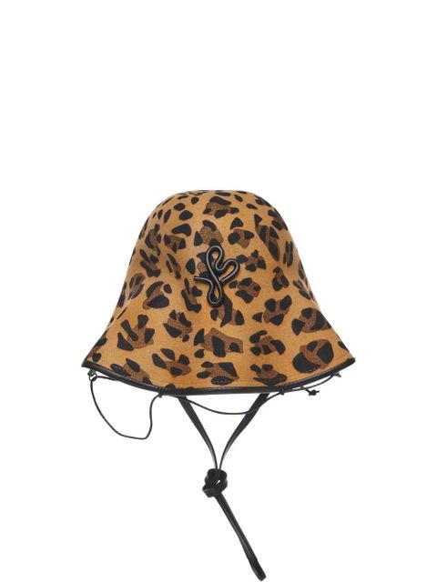 Ruslan Baginskiy leopard-print drawstring bucket hat - Brown - zdjęcie produktu nr 1