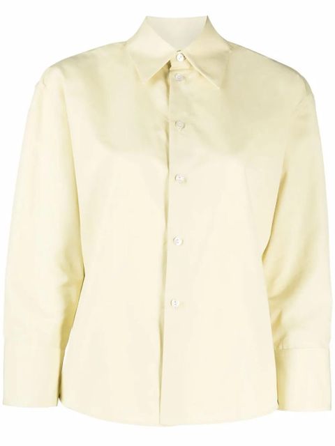 Jil Sander tailored cotton shirt - Green - zdjęcie produktu nr 1