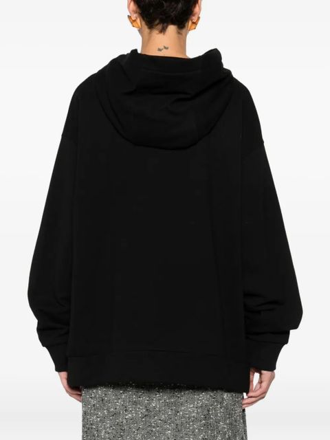 FENDI logo-print hoodie - Black