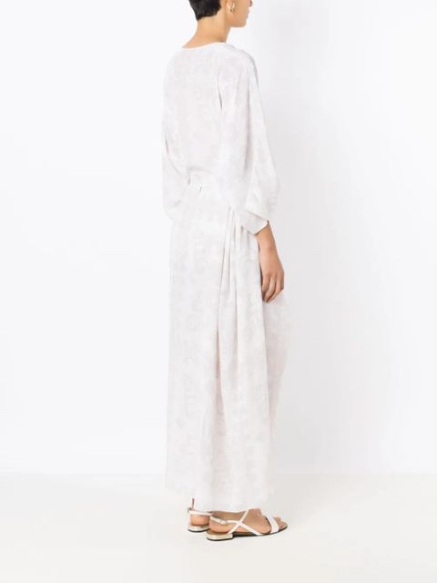 Valentino Garavani geometric-print beach cover-up - Neutrals