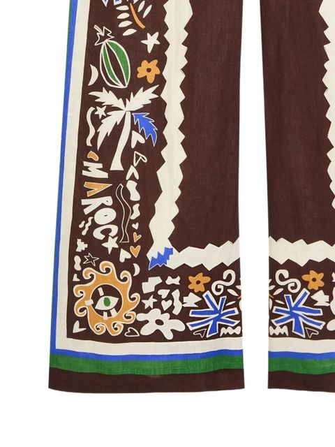 ALEMAIS Maroc printed trousers - Brown - zdjęcie produktu nr 2