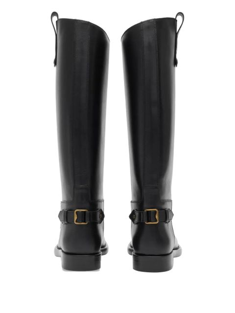 Burberry Cavalier calf-leather knee-high boots - Black