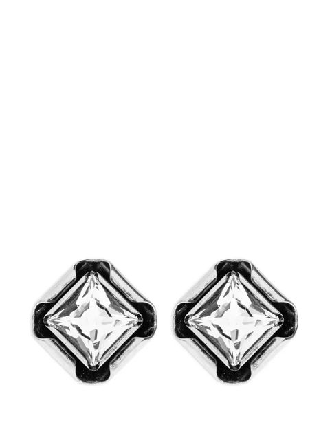 Givenchy Deconstructed Crystals crystal-embellished square earrings - Silver - zdjęcie produktu nr 1