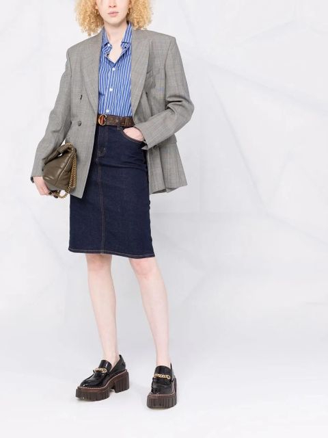 Lauren Ralph Lauren high-rise denim skirt - Blue - zdjęcie produktu nr 2