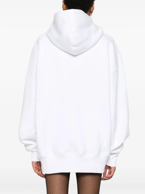 Jean Paul Gaultier logo-print hoodie - White