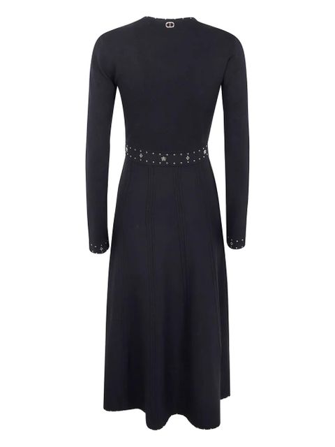 TWINSET embellished v-neck dress - Black - zdjęcie produktu nr 2