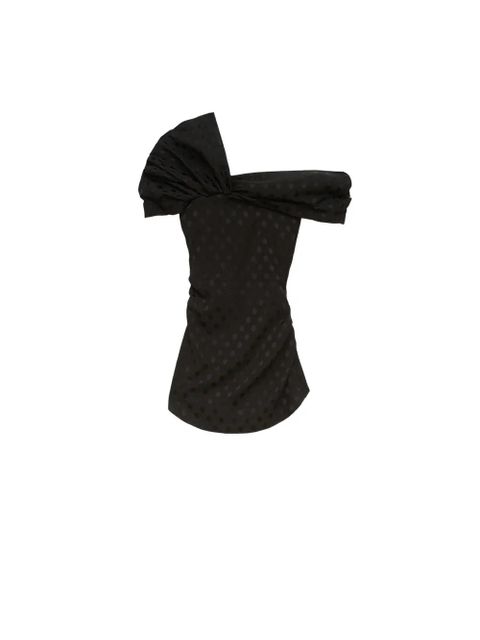 ISABEL MARANT Esen polka-dot draped top - Black - zdjęcie produktu nr 2