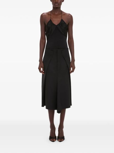 Victoria Beckham tailored pleated midi skirt - Black - zdjęcie produktu nr 2