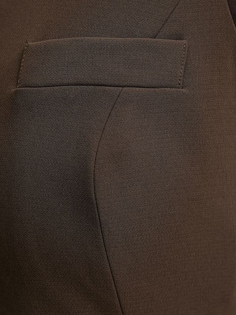 Guess kamizelka THEOLINE kolor brązowy jednorzędowa W5YH55 WGHC2