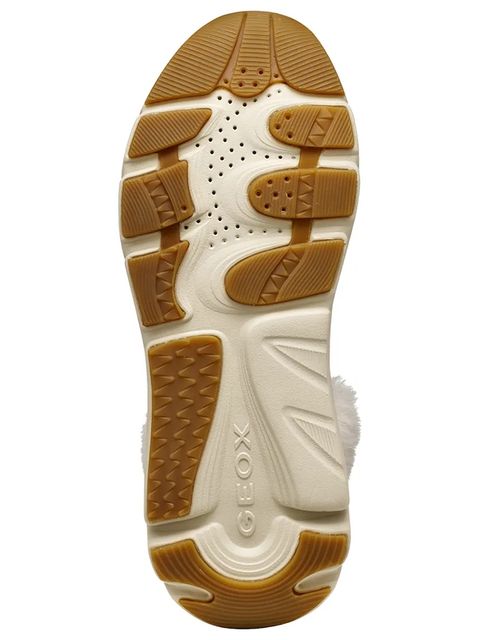 Geox botki D DIAMANTA damskie kolor beżowy na platformie ocieplone D56UFB 02285 CH65A