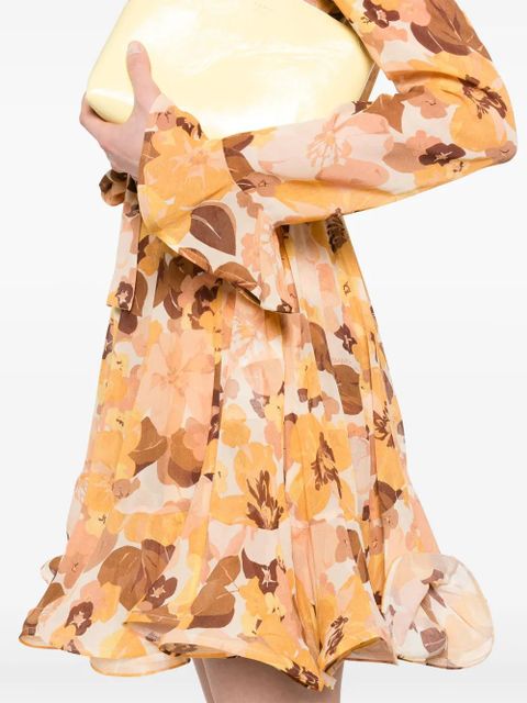 ZIMMERMANN Balance Lantern mini dress - Neutrals