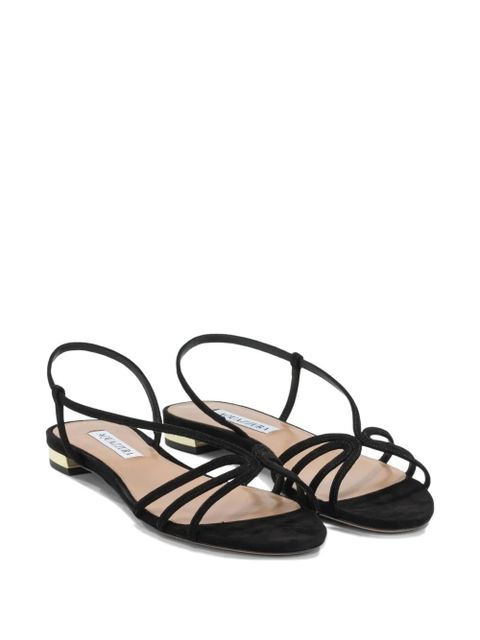 Aquazzura Talk To Me strappy suede sandals - Black - zdjęcie produktu nr 2
