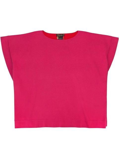 Loro Piana short-sleeve cotton blouse - Pink - zdjęcie produktu nr 1