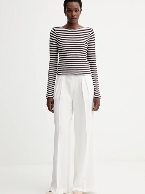 Marc O'Polo longsleeve bawełniany kolor brązowy 510219652597