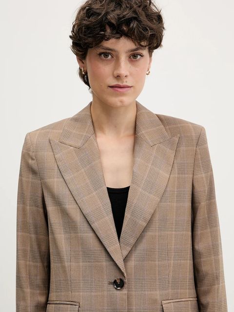 Sisley marynarka kolor beżowy 2L0SLW03F