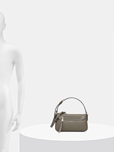 Dkny torebka skórzana kolor zielony R42HKE18
