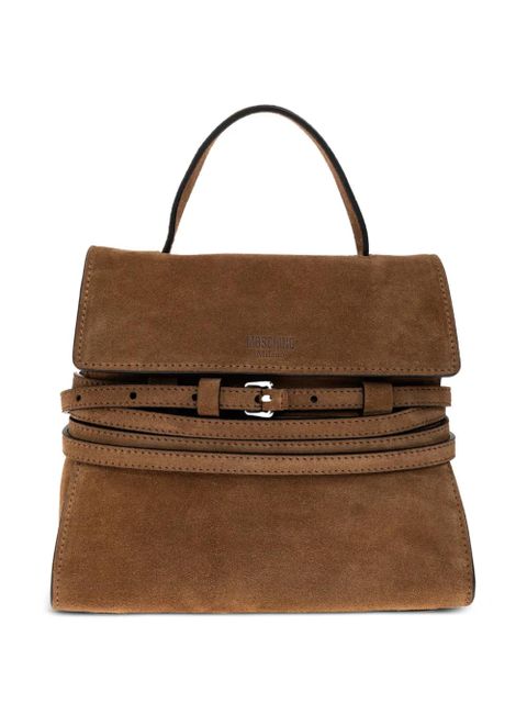 Moschino buckled top-handle tote bag - Brown - zdjęcie produktu nr 1