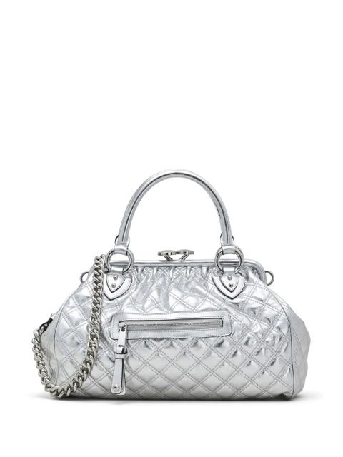 Marc Jacobs Re-Edition Quilted Metallic Leather Stam bag - Silver - zdjęcie produktu nr 1