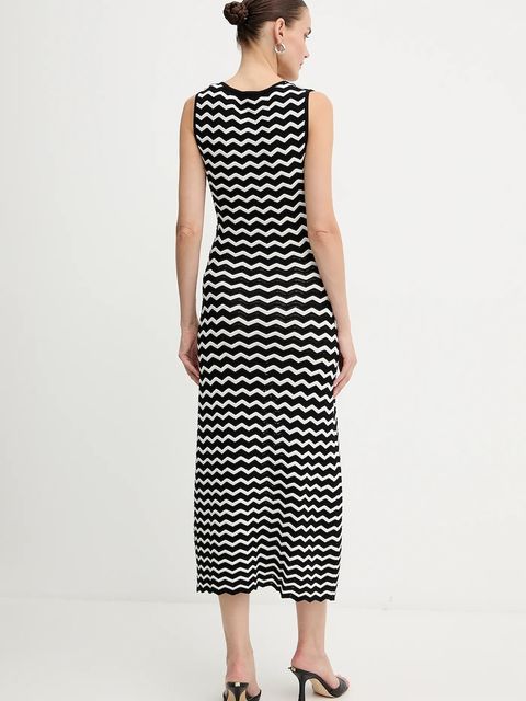 Morgan sukienka kolor czarny maxi dopasowana RMUSHA - zdjęcie produktu nr 2