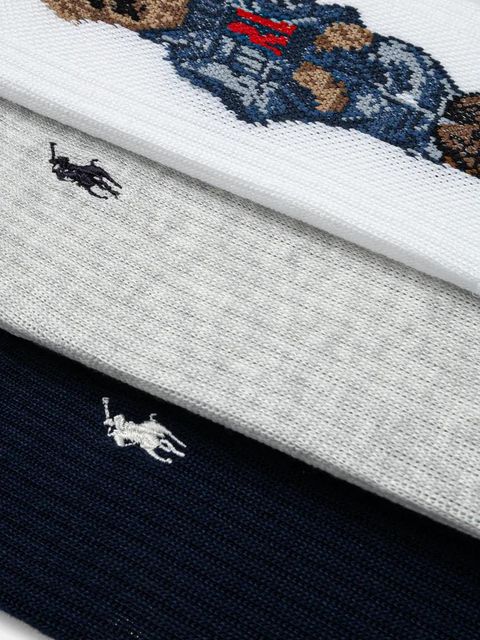 Polo Ralph Lauren skarpetki 3-pack damskie kolor granatowy 455882850 - zdjęcie produktu nr 1