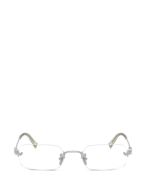 Miu Miu Eyewear rimless glasses - Silver - zdjęcie produktu nr 1