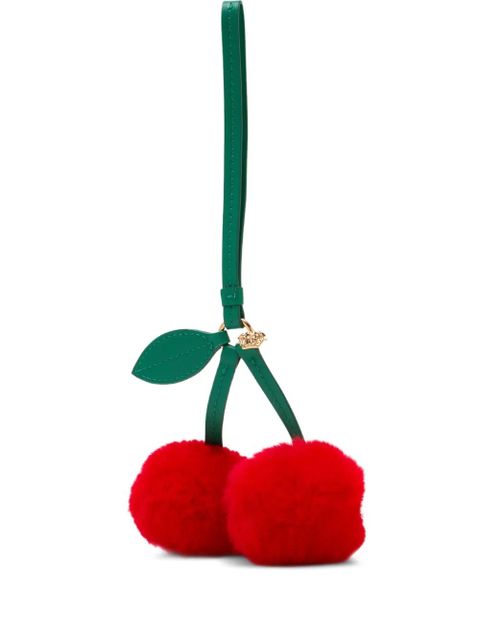 Versace cherry-motif bag charm - Red - zdjęcie produktu nr 1