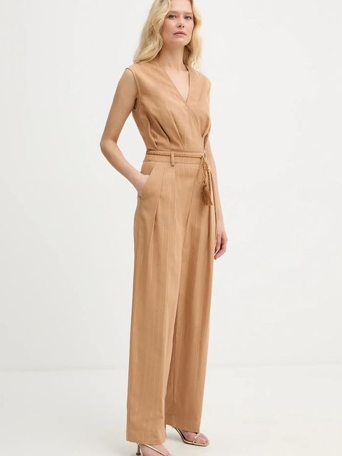 Twinset kombinezon z domieszką lnu